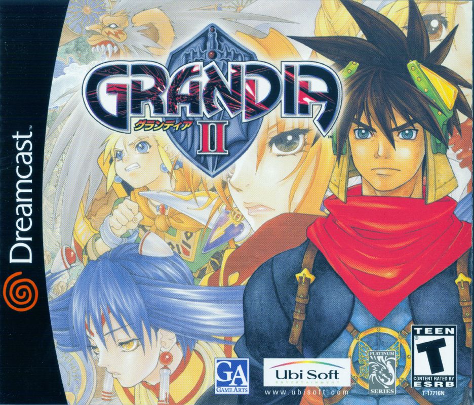 Grandia II box art for Sega Dreamcast